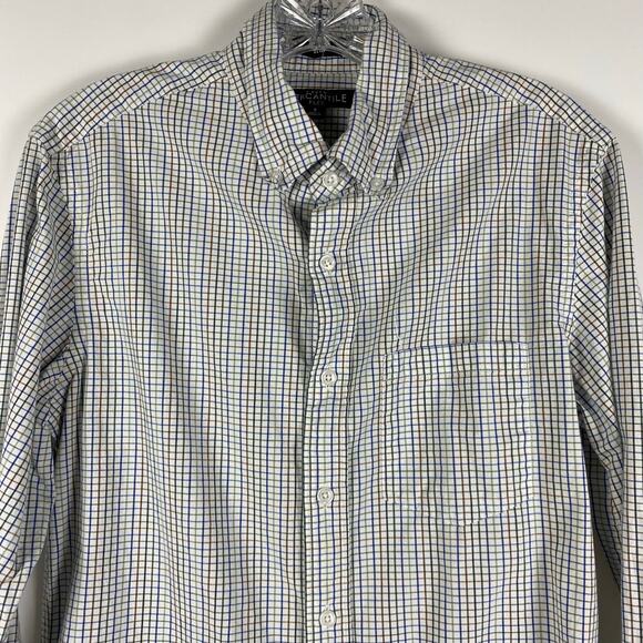 J Crew Mercantile Flex Slim Button Down Plaid Multicolor Shirt Mens Size Small - Picture 4 of 11